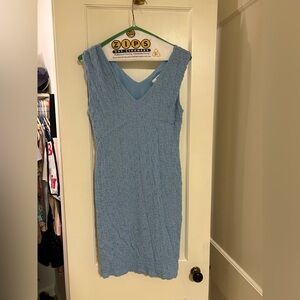 Bar III Light Blue Textured Dress